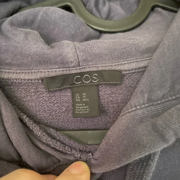 Deep Plum Midi Hooded Sweatshirt Dress - Picture 7 of 8